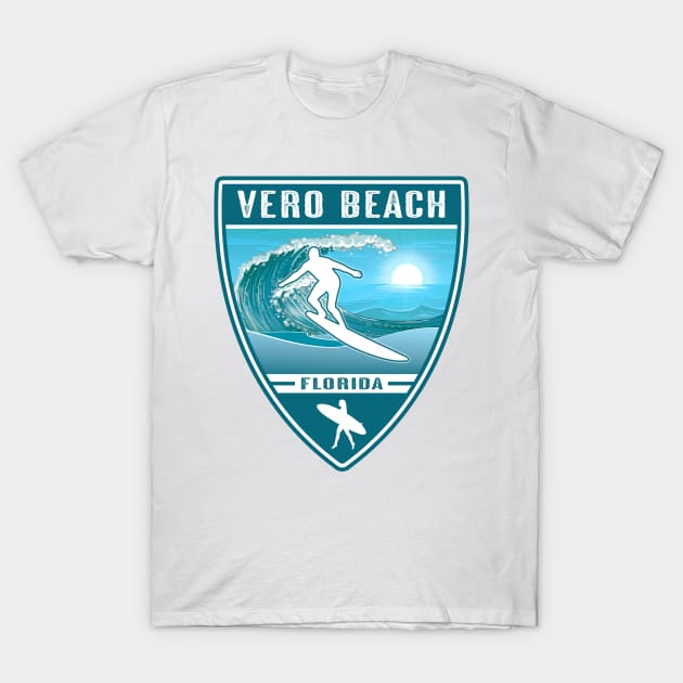 Surf Vero Beach Florida T-Shirt by Jared S Davies